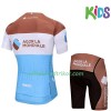 Fahrradbekleidung Radtrikot Kurzarm + Radhose Kurze 2018 AG2R La Mondiale Kinder N001 